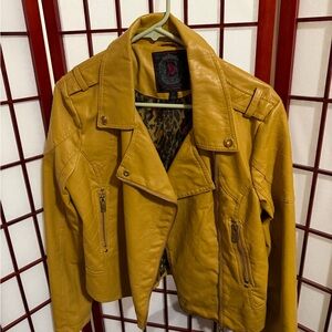 Dollhouse Mustard Leather Jacket
